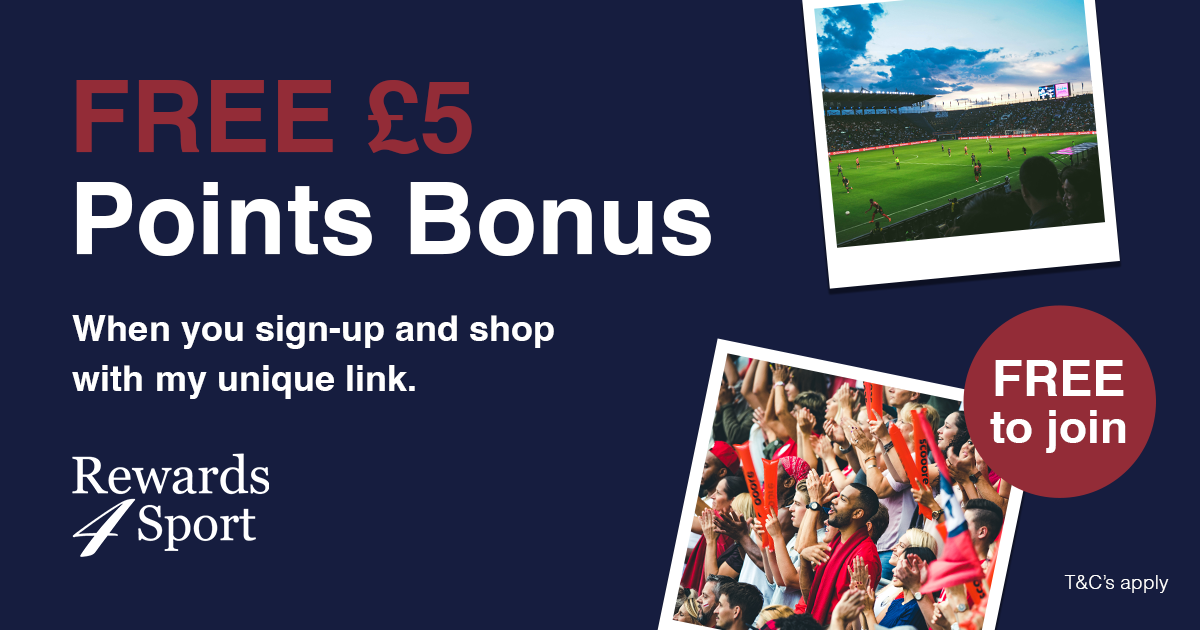 Sign In/Join Now for your loyalty to be rewarded with Rewards4Sport